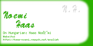 noemi haas business card